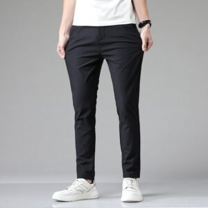 Mens Soft Stretchy Casual Pants In Multiple Colors Preppy Style
