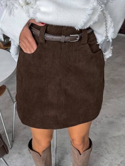 Retro Corduroy Casual Skirt For Women