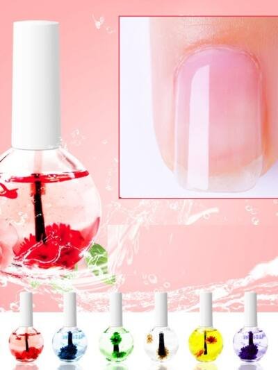 Nail Beauty Dried Flowers Nutrition Nail Treatment Oil Anti-agnail Nail Edge Moisturizing Nail Base Coat Natural Dried Flower Nutrient Solution