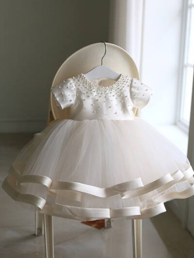 Spring Children Puffy Gauze Princess Dress