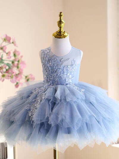 High-end Affordable Luxury Minority Children Birthday Princess Dress Tulle Tutu