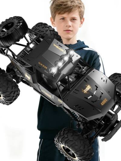 2026 2 Batteries 1-12 Rock Crawler Rechargeable Off Road Truck 4WD , Metal Shell LED Headlights RC Remote Control Off Road Car Truck,Logistics Is Randomly Sent By UPS&USPS&UNI&GOFO