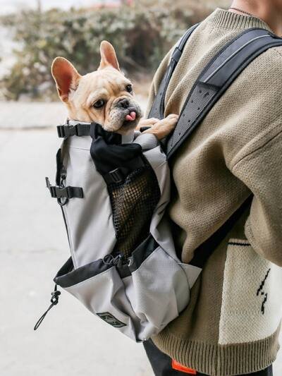Pet Dog Carrier Bag Carrier For Dogs Backpack Out Double Shoulder Portable Travel Backpack Outdoor Dog Carrier Bag Travel