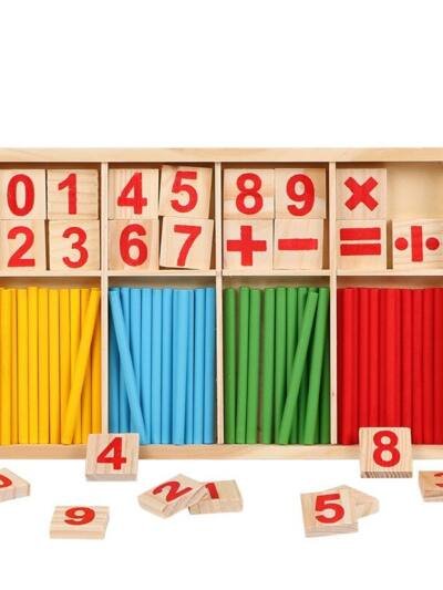 Wooden Montessori early education math toys