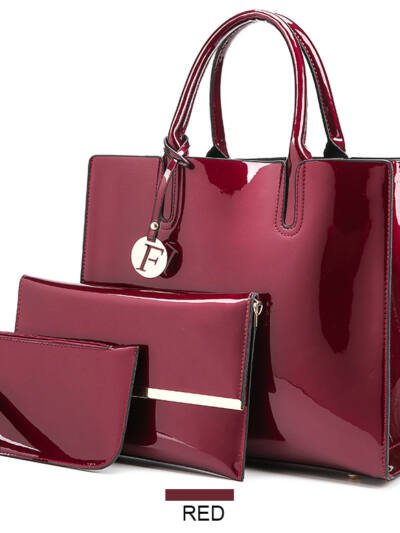 3 Sets Leather Handbags