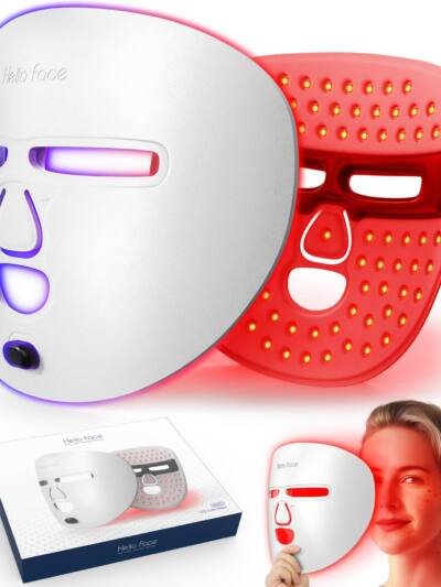 LED Face Mask Facial Care Tool, Red Light Therapy Mask For Face For Home Travel