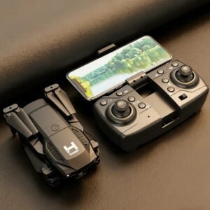 2025 New H4 - Dual Camera - Dual Battery Foldable Drone, Equipped With 4K HD Camera – WiFi FPV Real-time Imaging, Altitude Hold Function, One-key Takeoff/Landing, Easy To Operate For Beginners And Adu
