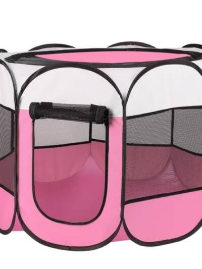 Portable Foldable Pet Fence Sports Pen Dog House