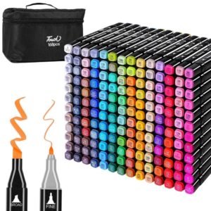 168 Colors Dual Tip Art Markers Color Pens Drawing Watercolour Kids &  Gift