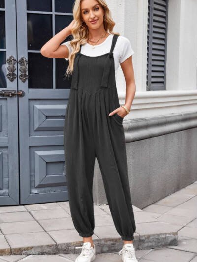 Women's Casual Pocket Long Jumpsuit