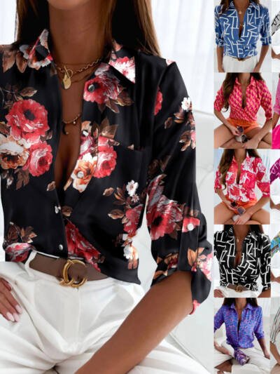 Fashion Long Sleeve Printed Shirt
