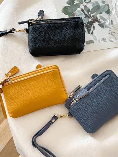 Leather Ladies Wallet Fashion Zipper Coins Wallet