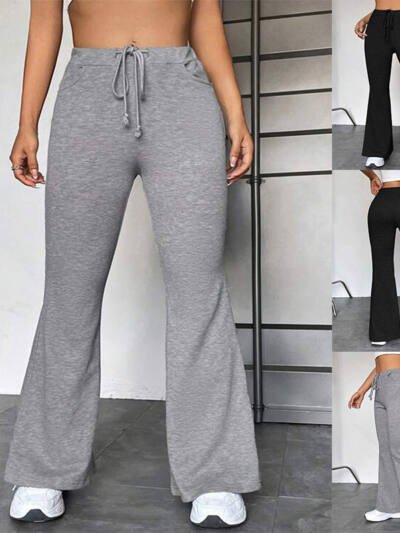 European And American Stitching Yoga Exercise Pants Outdoor Casual Flared Pants