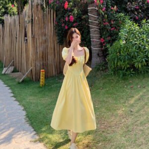 Three-dimensional Printed Patchwork Slimming Dress