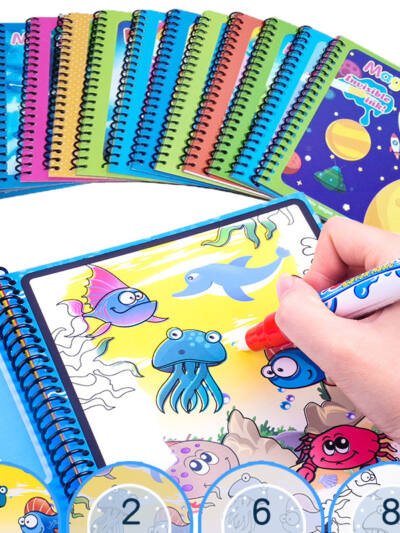 Children's Magic Water Painting Book Coloring And Coloring Book