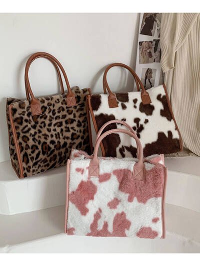 Korean Style Large-capacity Handbag Fashion Western Plush