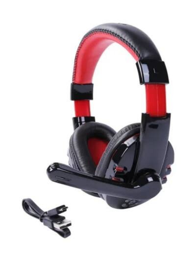 Wireless Bluetooth 4.2 Over Ear Earphone Noise Canceling Adjustable Earphone Deep Bass Stereo Gaming Micro Headphones