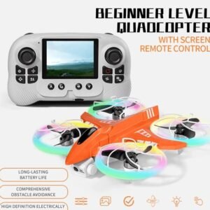 New Remote-controlled Foldable Quadcopter Drone X3 With Electric Adjustable HD Dual Cameras, Screen Remote Control, WIFI, USB Charging, Colorful Lights, Optical Flow Positioning, Stable Hovering In Th