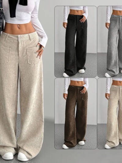 Corduroy Pants Women's Loose Fashion Casual Pants