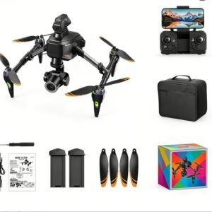 2026 Model H34 High-definition Aerial Photography Drone (brushless Version) Electrically Adjustable Dual Lenses 360° Obstacle Avoidance System, Bidirectional Electric Stabilization Control System (2 E