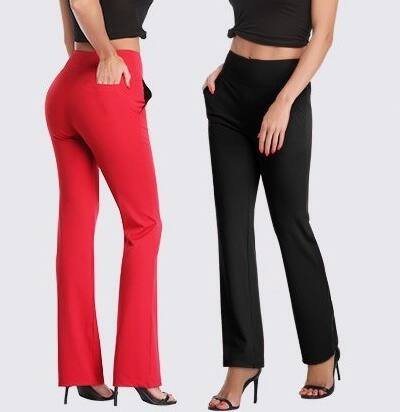Women's Knitted Long And Micro Flared Side Pocket Pants