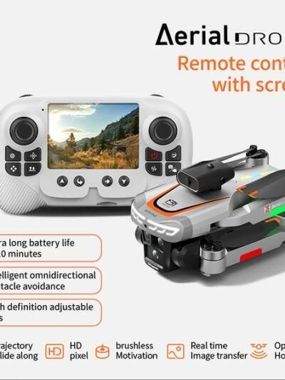 Smart Flight Aerial Photography X2 Drone | Dual Cameras, Brushless Motors, Stable Optical Flow Hovering, Dazzling Lights, Easy Operation, Easy For Beginners, Perfect As A Holiday Gift