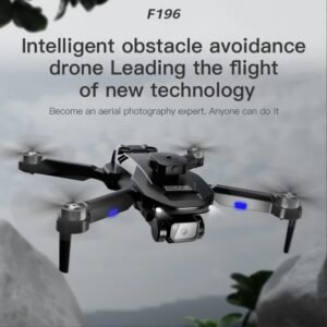F196 Beginner-Friendly FPV Drone With Dual Cameras & Obstacle Avoidance - 480P Video, Optical Flow Hover, WiFi App Control, Foldable Design, Dual Batteries, Storage Bag, Extra Parts & Remote Included
