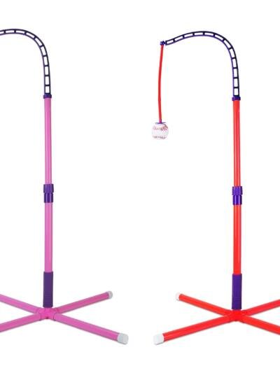 1Set 3 In 1 Baseball Toy Set For 3 To 5Years Old Kids And Toddlers Includes Tee Ball Stand Hanging Tee Automatic Ball Launcher With Adjustable Height For Indoor Outdoor Play Perfect Gift