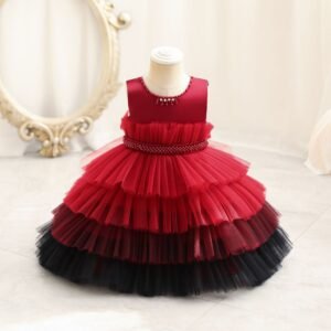 Children's Dress Color Matching Princess Dress Birthday Banquet Skirt