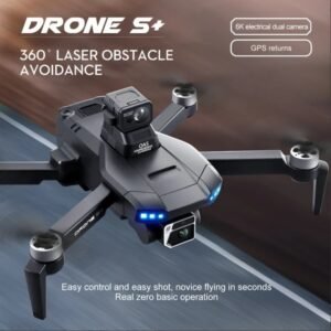 DRONE S+ 6K Electric Tuning Dual-Camera Drone With 360° Laser Obstacle Avoidance, GPS Automatic Return, Perfect Aerial Photography Tool For Beginners With Zero Threshold