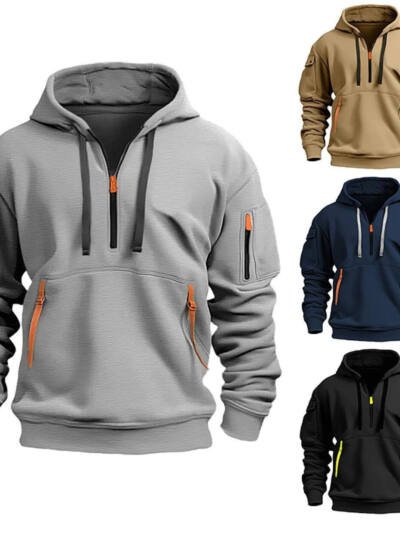 Dropped Shoulder Hooded Sweatshirt Men's Women's Plus Size Loose Pullover Fashion Sweatshirt