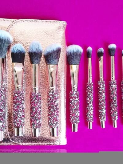 10 IN 1 Diamond Inlaid Handmade Custom Makeup Brush