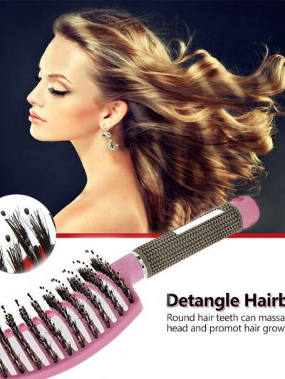 Hairbrush Anti Klit Brushy Haarborstel Women Detangler Hair Brush Bristle Nylon Scalp Massage  Teaser Hair Brush Comb