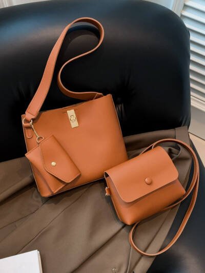 Western Style Hand Shoulder Bag Three-piece Messenger Bag