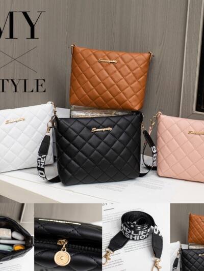 Small Messenger Bag For Women Trend Lingge Embroidery Female Shoulder Bags Fashion Chain Ladies Crossbody Purse