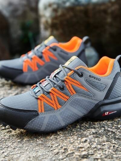 Lightweight Breathable Men's Mesh Outdoor Sports And Casual Hiking Shoes