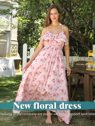 Women's Fashion Simple Printed Dresses