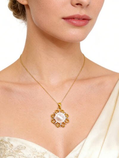 24K Gold SUN Necklace Jewelry  Simple Choker Pendant Woman Accessories Fashion Creative Gift