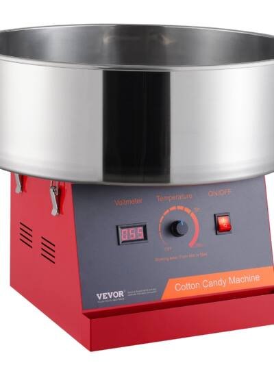 Electric Cotton Candy Machine, 1000W Candy Floss Maker, Commercial Cotton Candy Machine With Stainless Steel Bowl, And Sugar Scoop, Perfect For Home Kids Birthday, Family Party (Red)