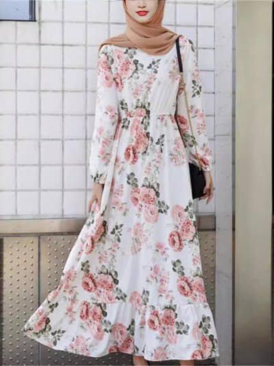 Women's Figure-flattering Floral A-line Skirt