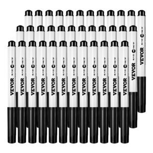 Dry Erase Markers 36 Count Black Whiteboard Markers Fine Tip Low Odor
