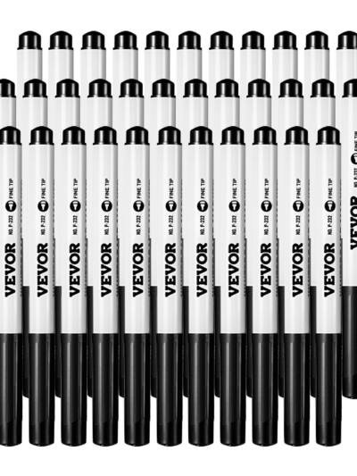 Dry Erase Markers 36 Count Black Whiteboard Markers Fine Tip Low Odor