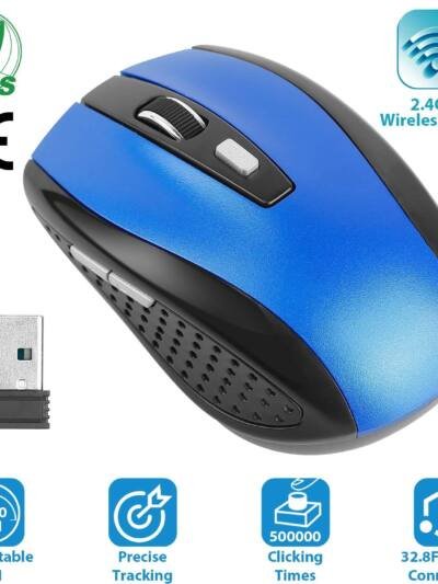 2.4G Wireless Gaming Mouse Optical Mice WIth Receiver 3 Adjustable DPI 6 Buttons For PC Laptop Computer Macbook