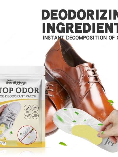 South Moon Shoe Deodorizing Sticker, Shoe Deodorizing,  Odor Absorbing, Foot Sweat Absorbing Insole