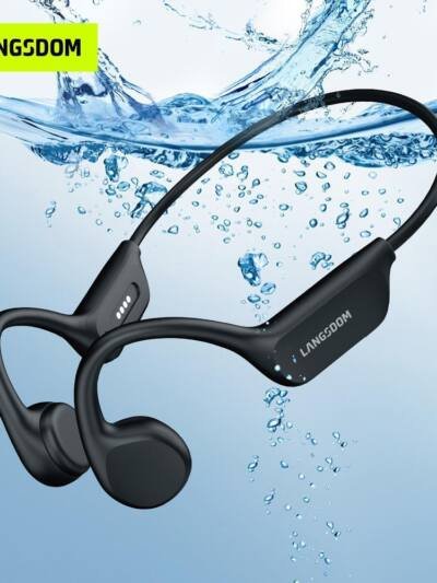 IPX8 Waterproof Headphones, Swimming-specific Bluetooth Headphones, Sports Wireless Earbuds With 32G TF Card, Stereo Bone Conduction Headphones