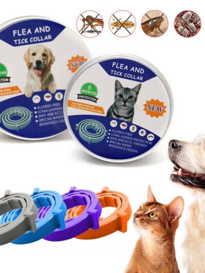 Pet Collar Silicone Adjustable Dogs And Cats Collar Protection Anti-mosquitoes Insect Repellent Pet Supplies