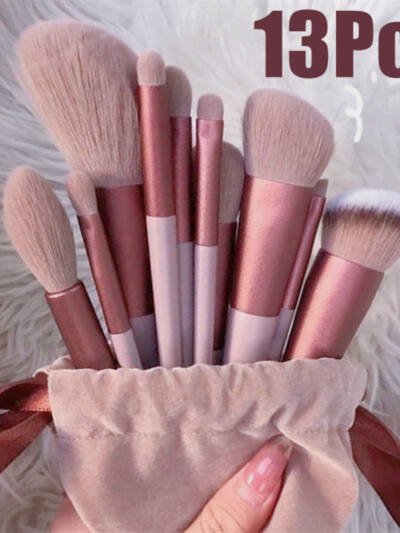 13Pcs Makeup Brush Set Make Up Concealer Brush Blush Powder Brush Eye Shadow Highlighter Foundation Brush Cosmetic Beauty Tools
