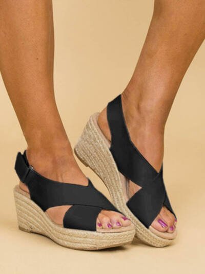 Rubber Viscose Shoes Side And Back Women's Sandals