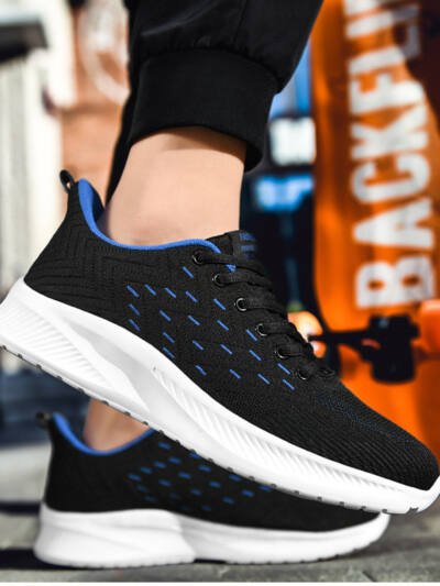 Sports Flying Woven Cold Sticky Ultralight Casual Running Shoes