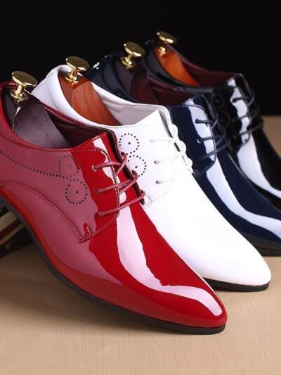 Men Leather Shoes Men Business Casual Dress Shoes Business Casual Leather Shoes Slip-on Black Driving Shoe For Men